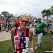 Ellen Hart, 4th in the 55-59 age division with a time of 2:24:45